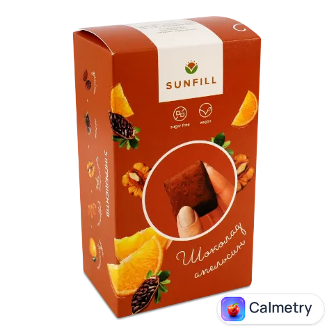 Цукерки SunFill з апельсином шоколадні
