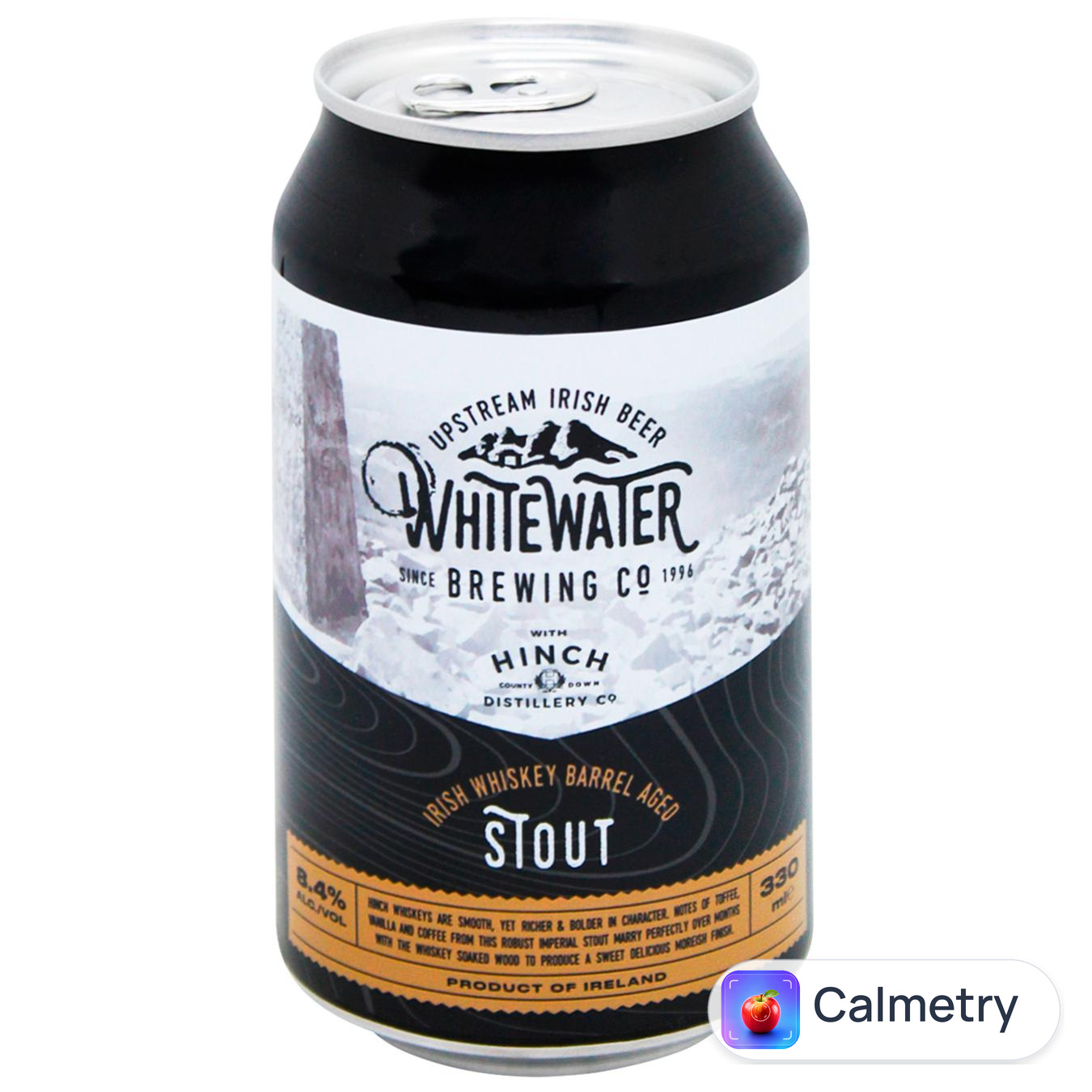 Пиво Whitewater Brewery X Hinch Distillery Irish Whiskey Barrel Aged Stout темне нефільтроване 8,4% 0,33л