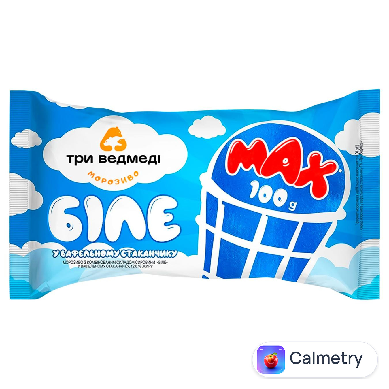 Морозиво Три Ведмеді біле 100г