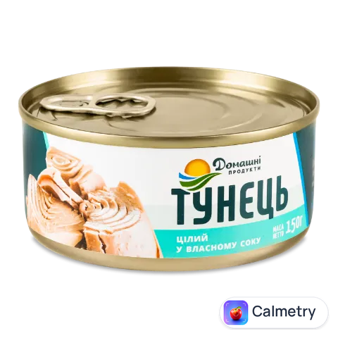 Тунець Домашні продукти цілий у власному соку з/б