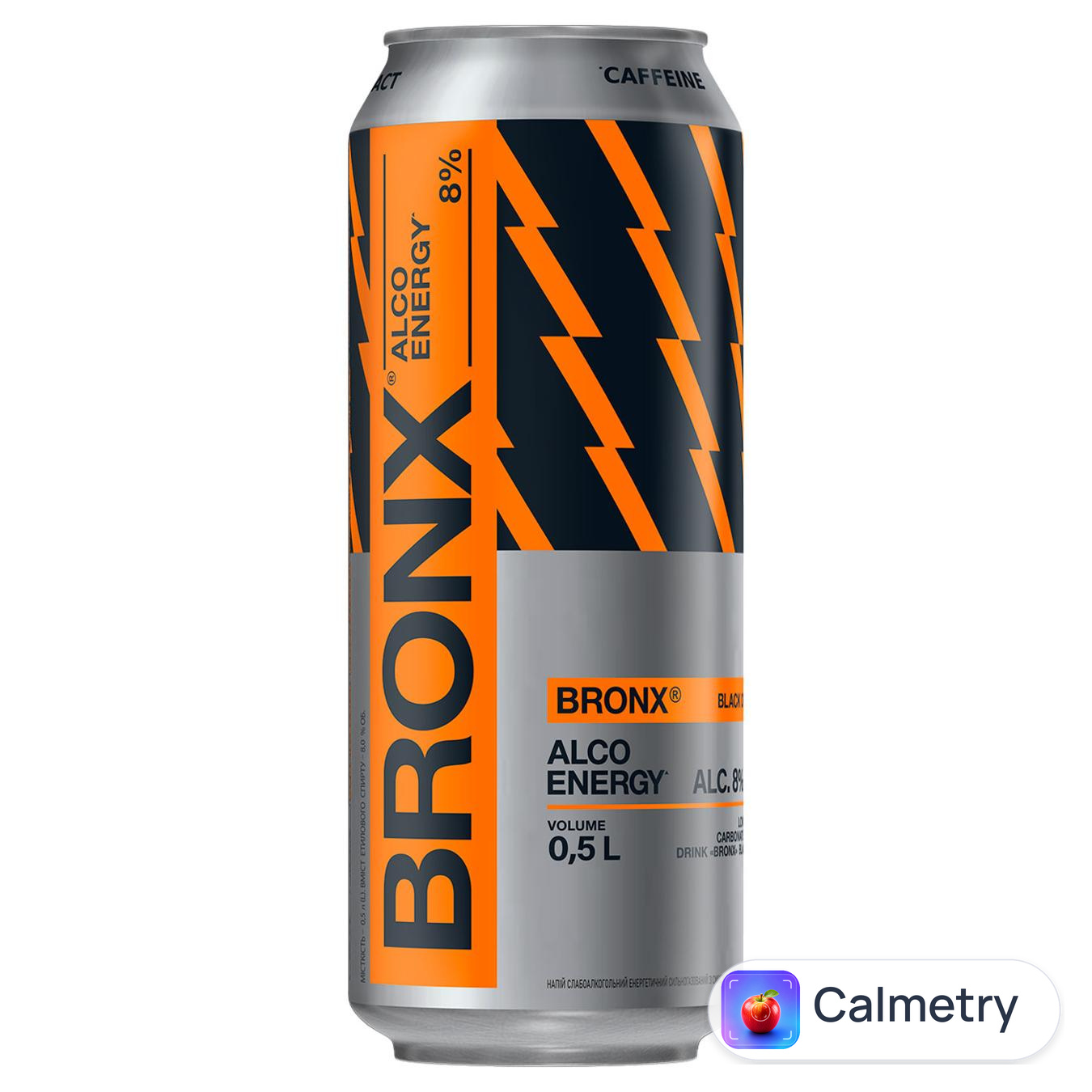 Напій слабоалкогольний Bronx Black Orange енергетичний сильногазований 8% 0,5л — фото продукту