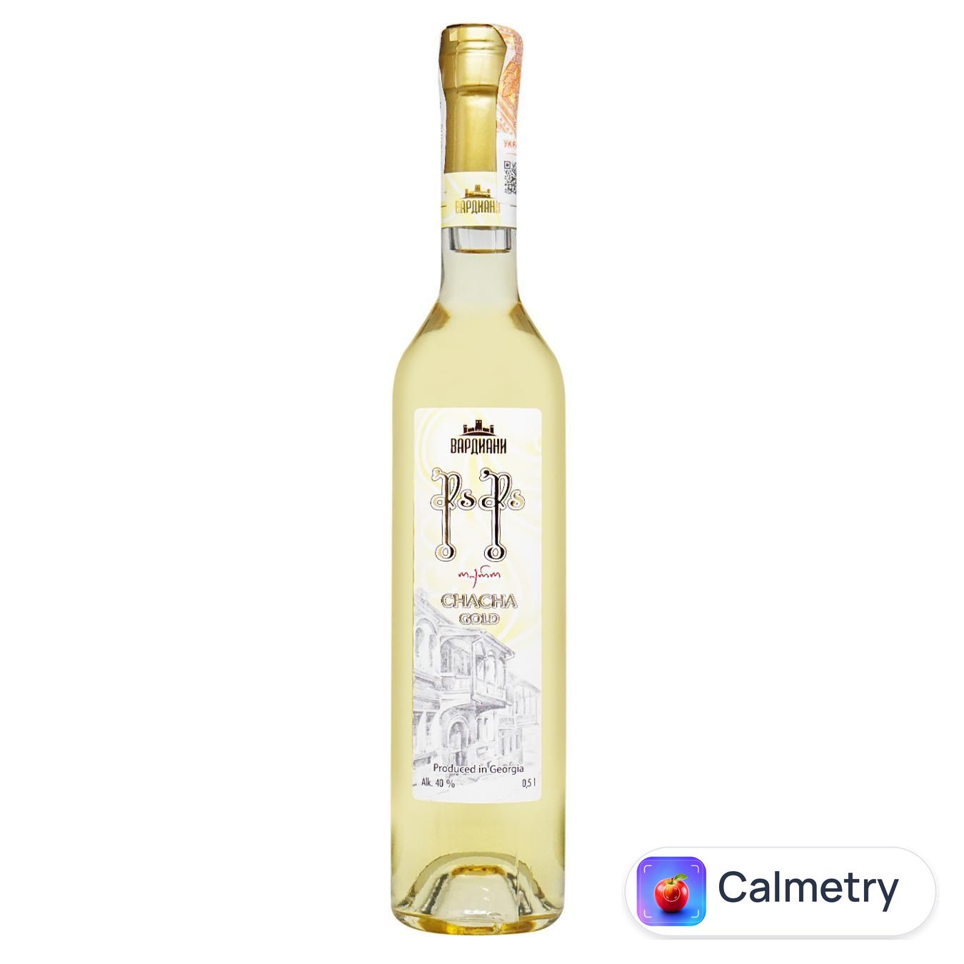Чача Vardiani Gold 40% 0,5л — фото продукту