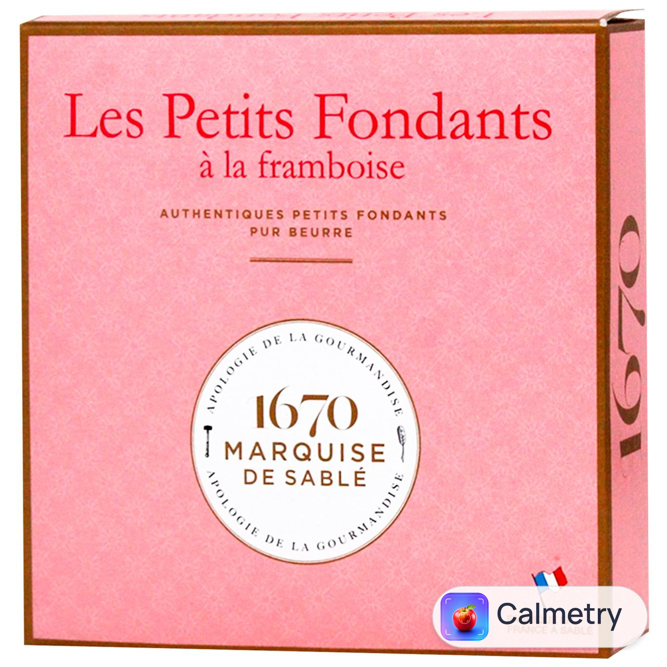 Печиво La Sablesienne Fondant з малиною 80г