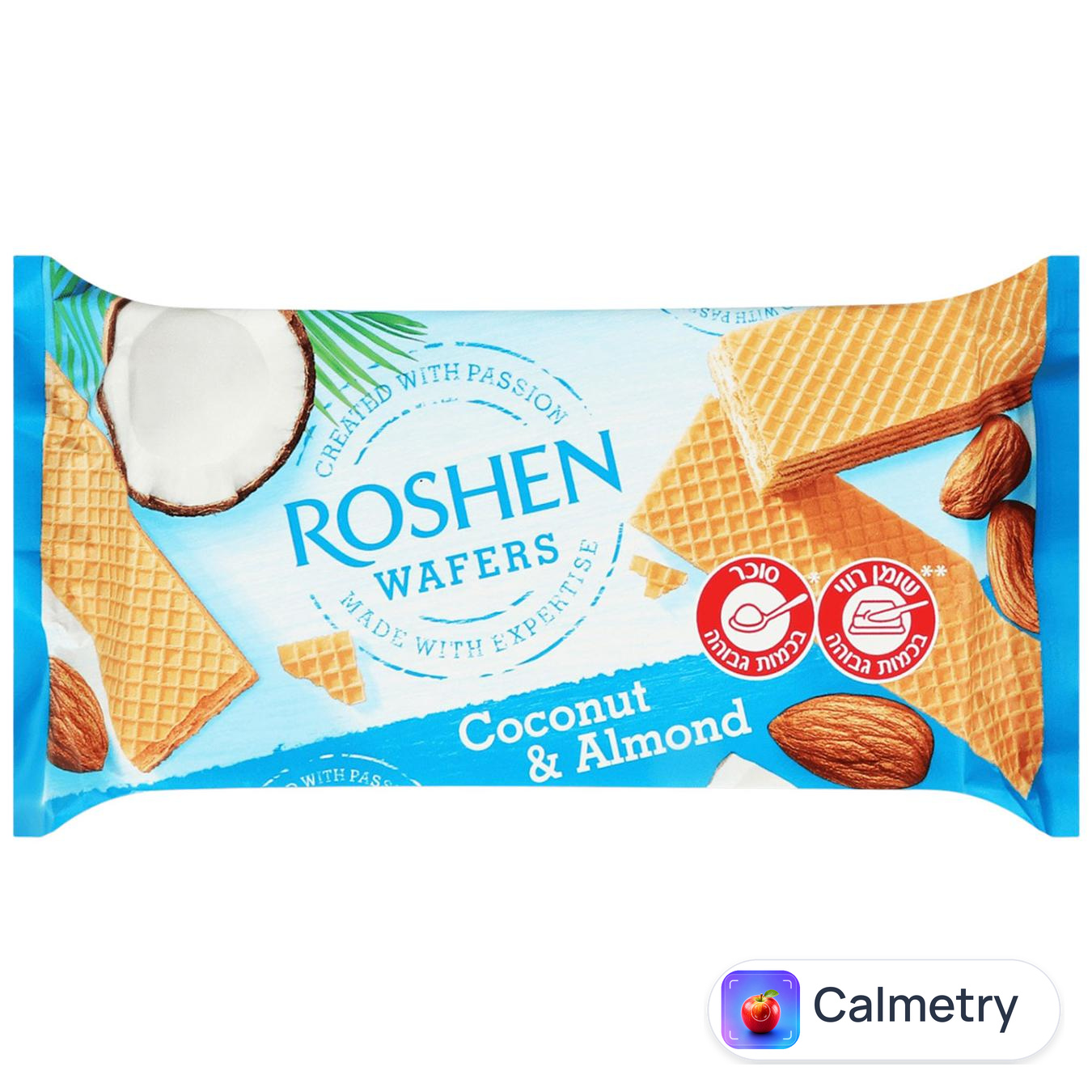 Вафлі Roshen Кокос та мигдаль 216г