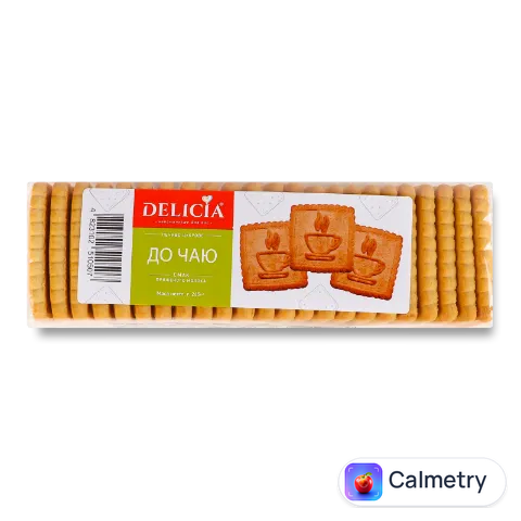 Печиво Delicia До чаю цукрове, в тубусі