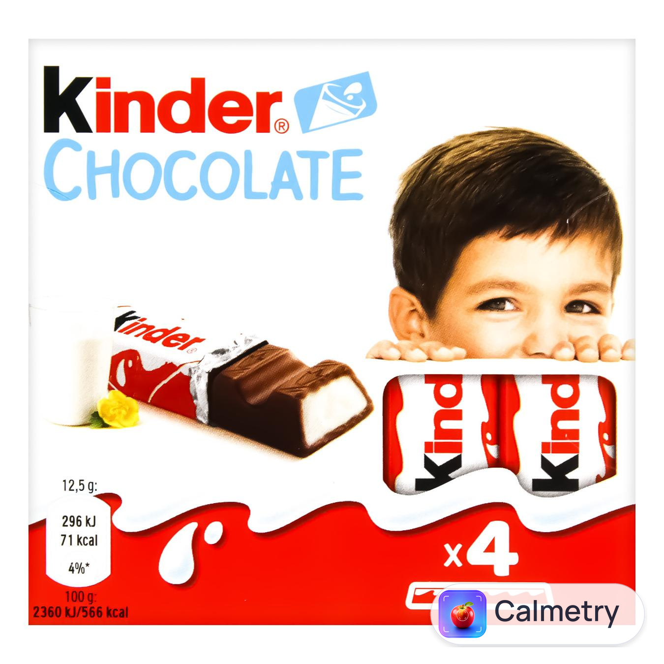 Шоколад молочний Kinder Chocolate з молочною начинкою 50г