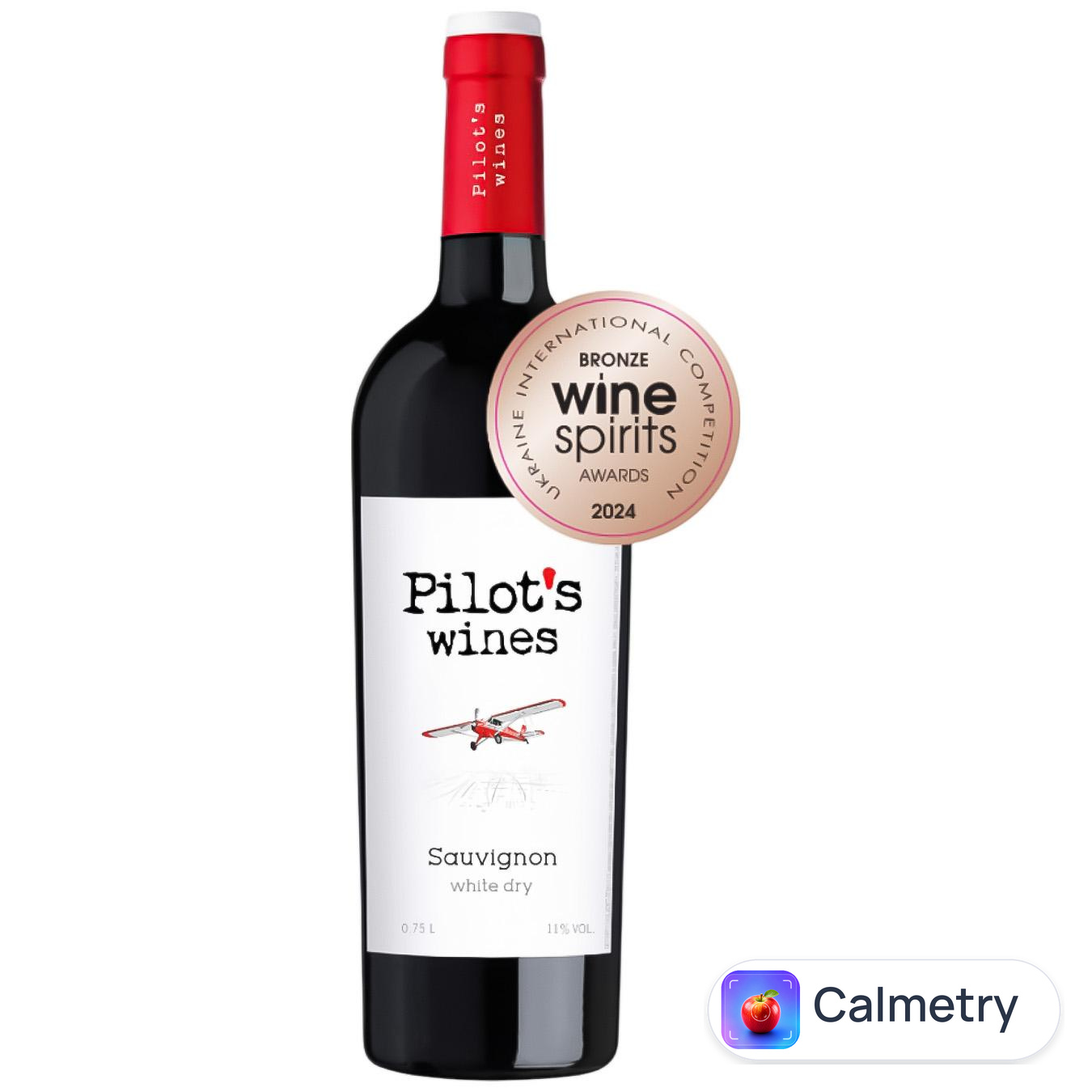 Вино Pilot's Wines Совіньйон біле сухе 11% 0,75л — фото продукту