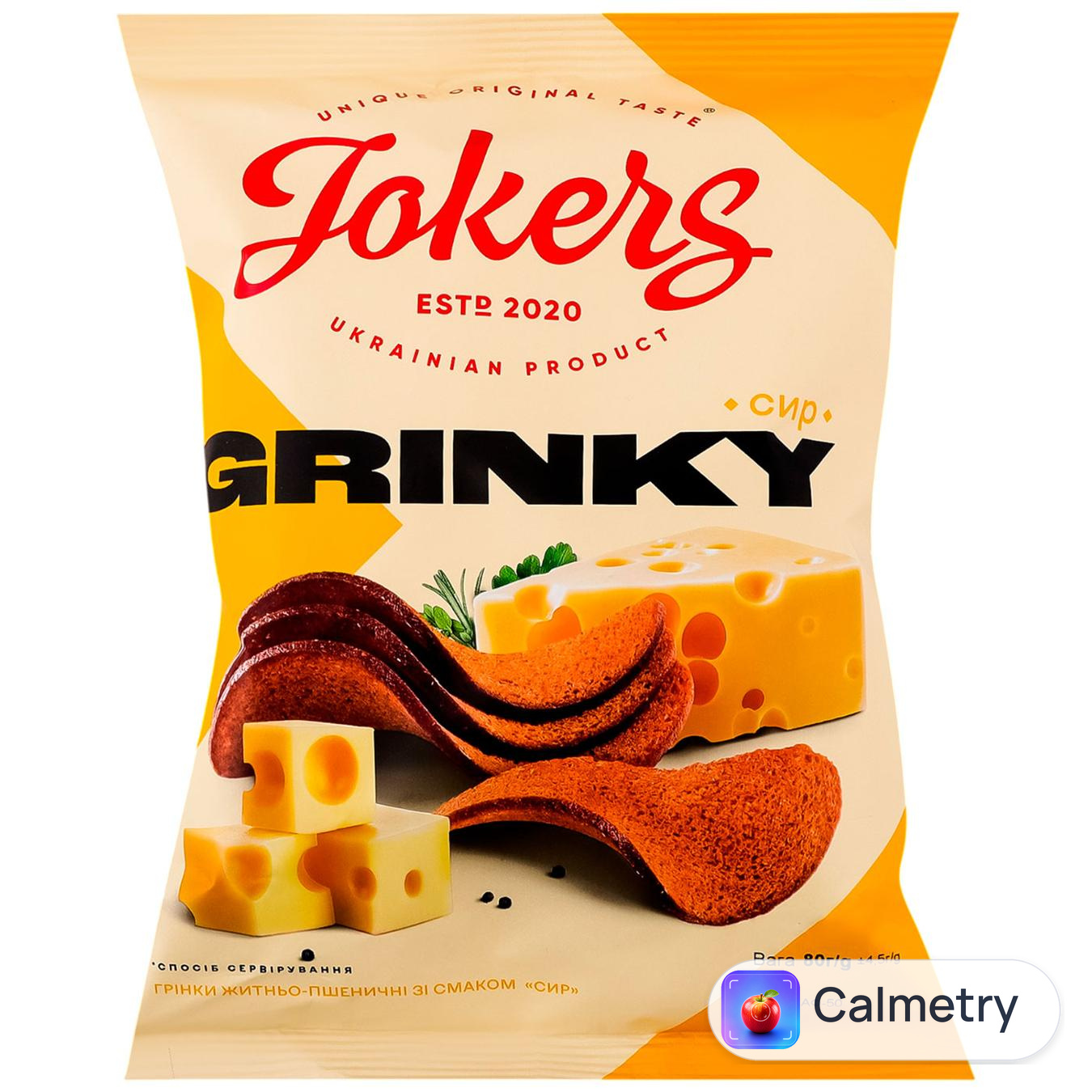 Грінки Jokers зі смаком сиру 80г
