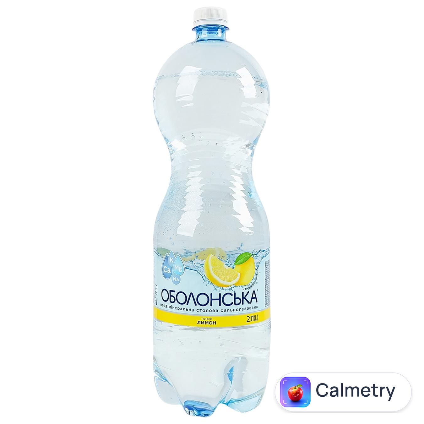 Вода мінеральна Оболонська Лимон сильногазована 2л