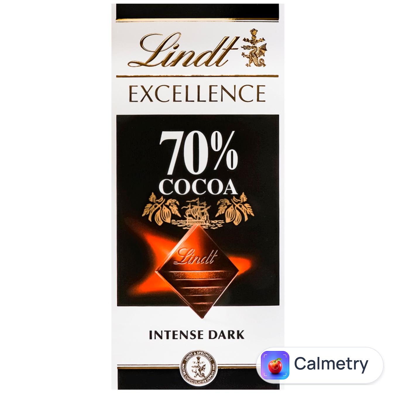 Шоколад чорний Lindt Excellence 70% 100г — фото продукту