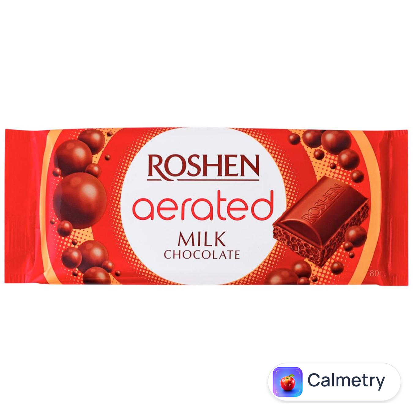 Шоколад молочний Roshen пористий 80г — фото продукту