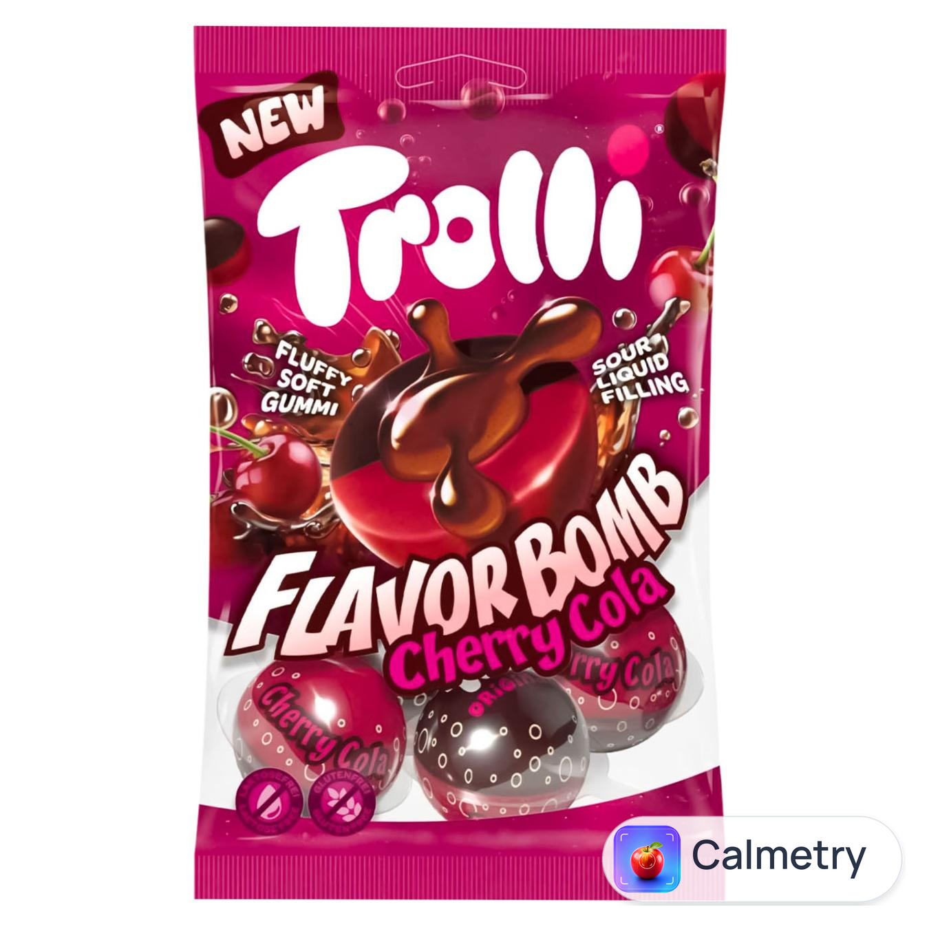 Цукерки Trolli Flavor Bomb Cherry Cola 75г — фото продукту