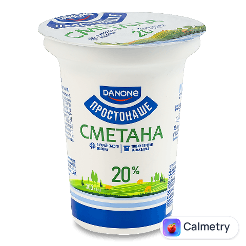 Сметана ПростоНаше 20% стакан, 300г
