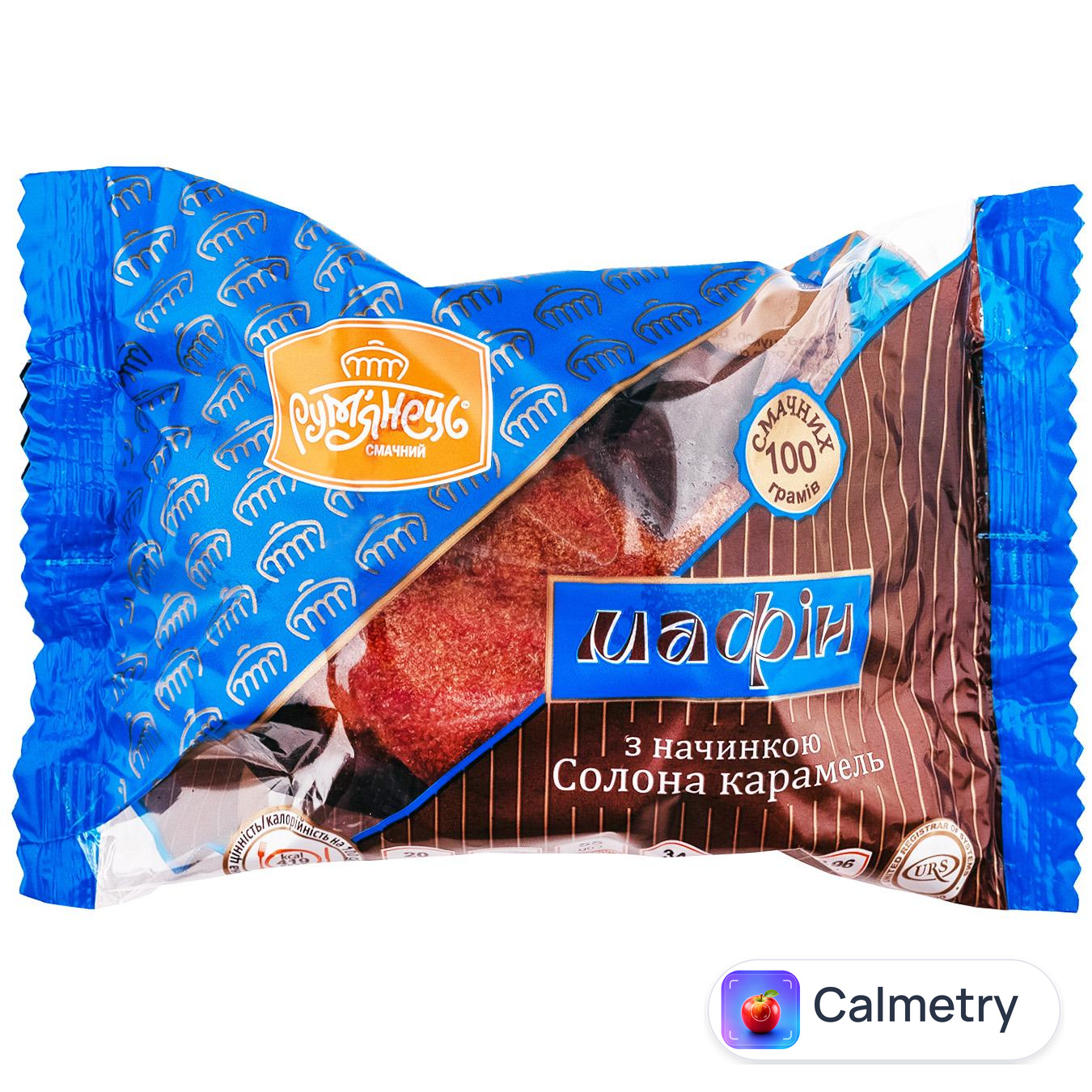 Мафін Рум'янець CaraMilk з начинкою Солона карамель 100г