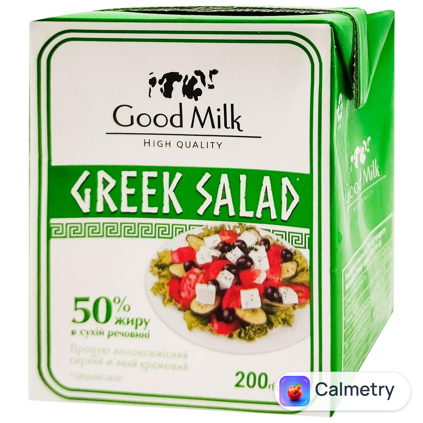 Продукт молоковмісний сирний Good Milk Грецький салат м’який кремовий 50% 200г