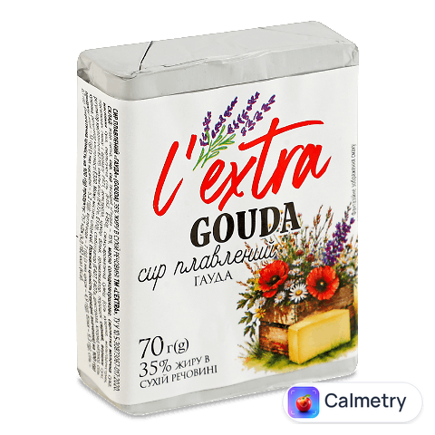 Сир плавлений L'extra Гауда 35%, 70г
