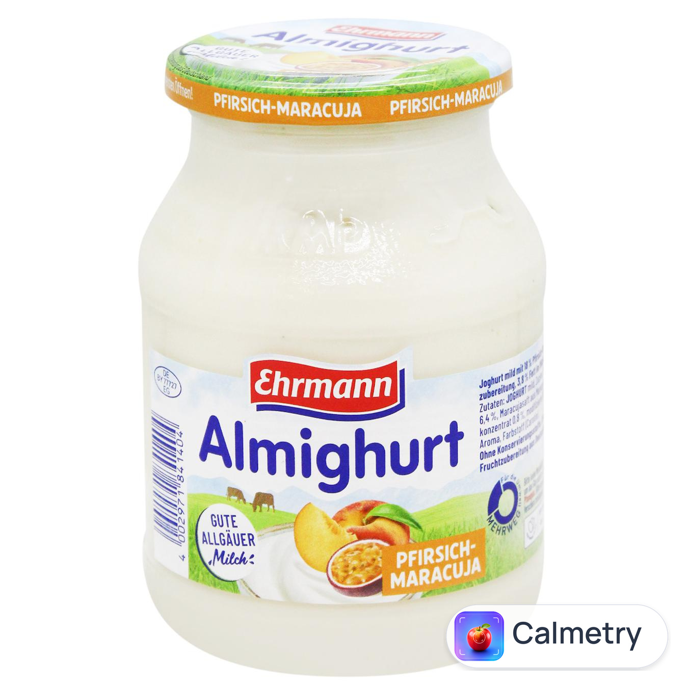 Йогурт Ehrmann Almighurt Персик-маракуйя 500г