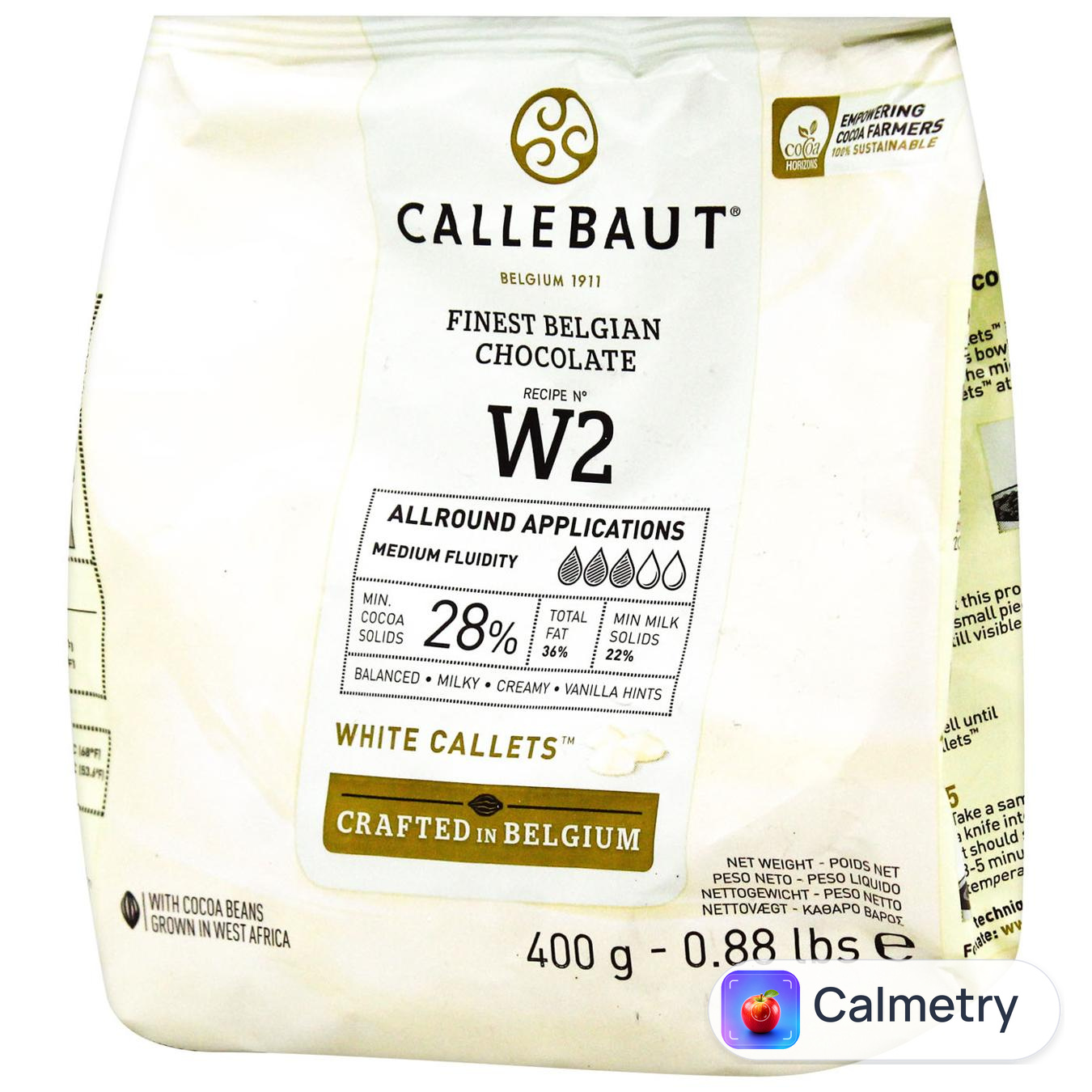 Шоколад білий Callebaut Каллети 28% 400г