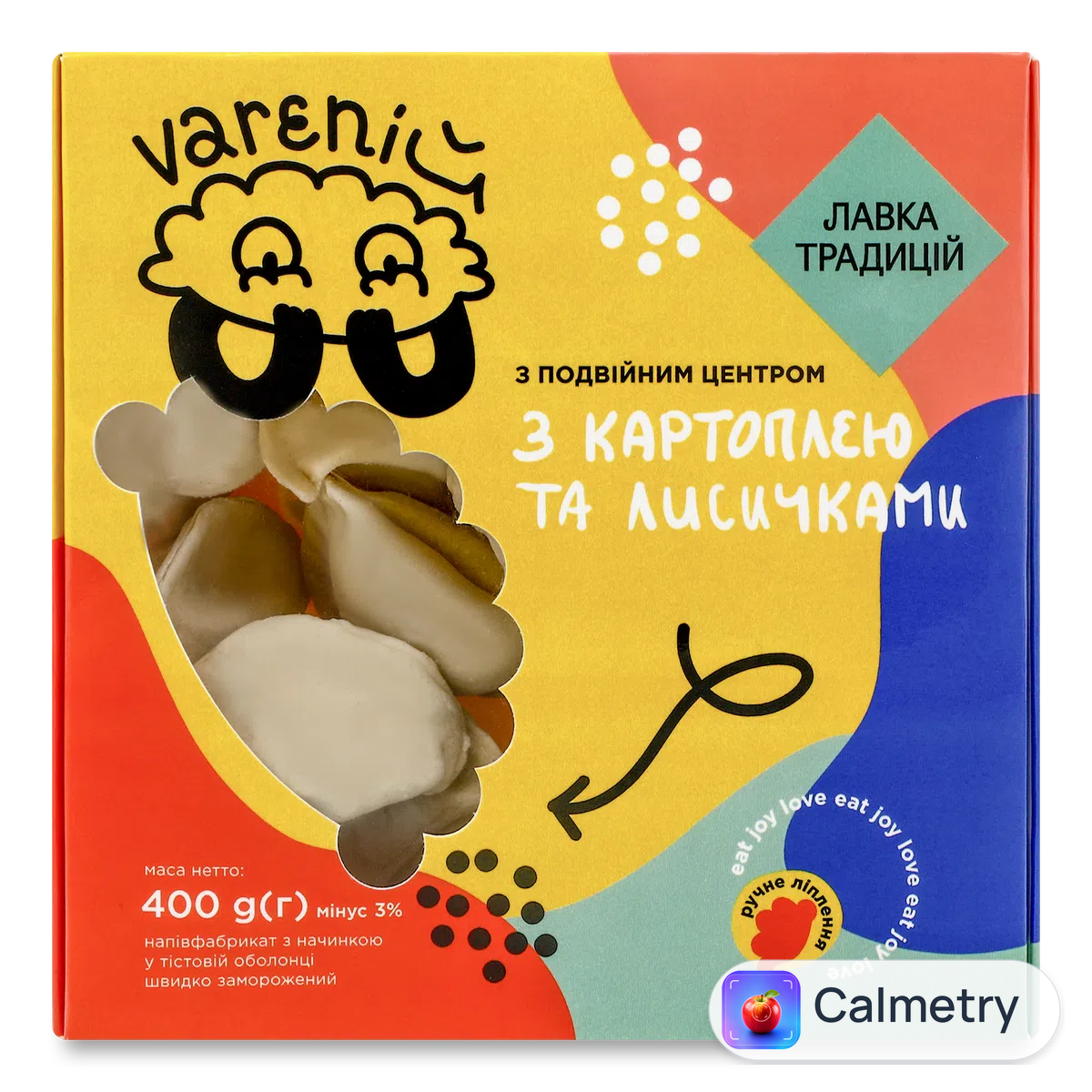 Вареники Лавка традицій Vareniй подвійні з картоплею та лісовими грибами 400г