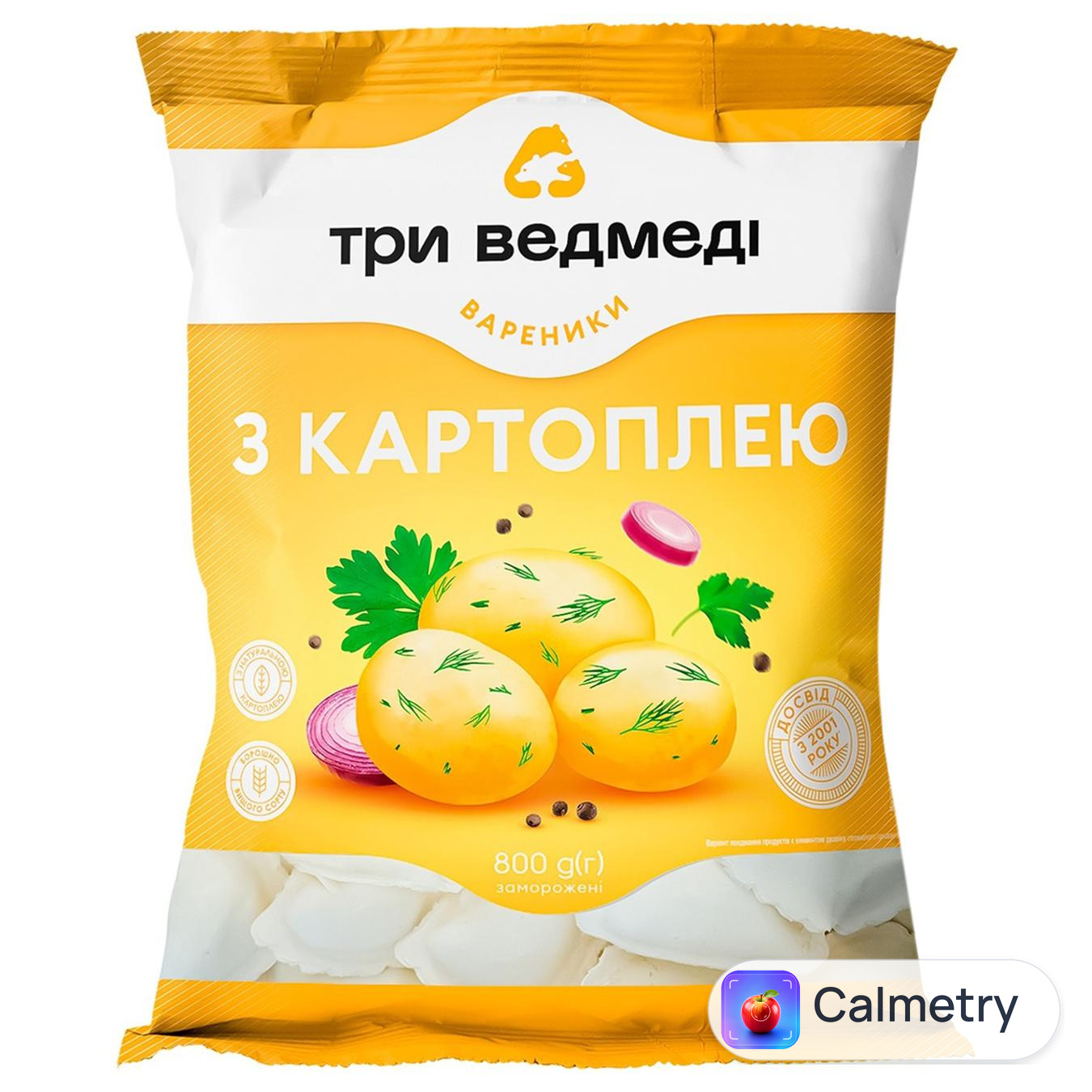 Вареники Три Ведмеді з картоплею 800г