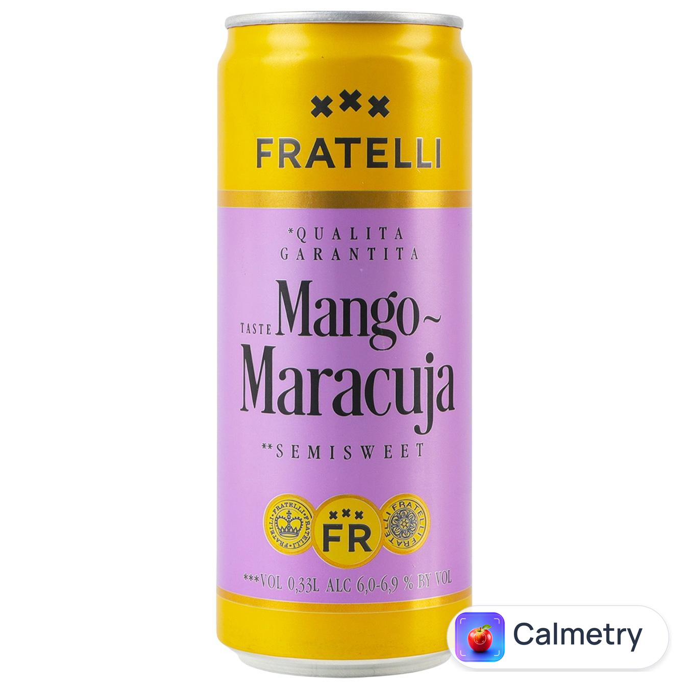 Напій винний ігристий Fratelli манго-маракуйя білий напівсолодкий 6-6,9% 0,33л — фото продукту