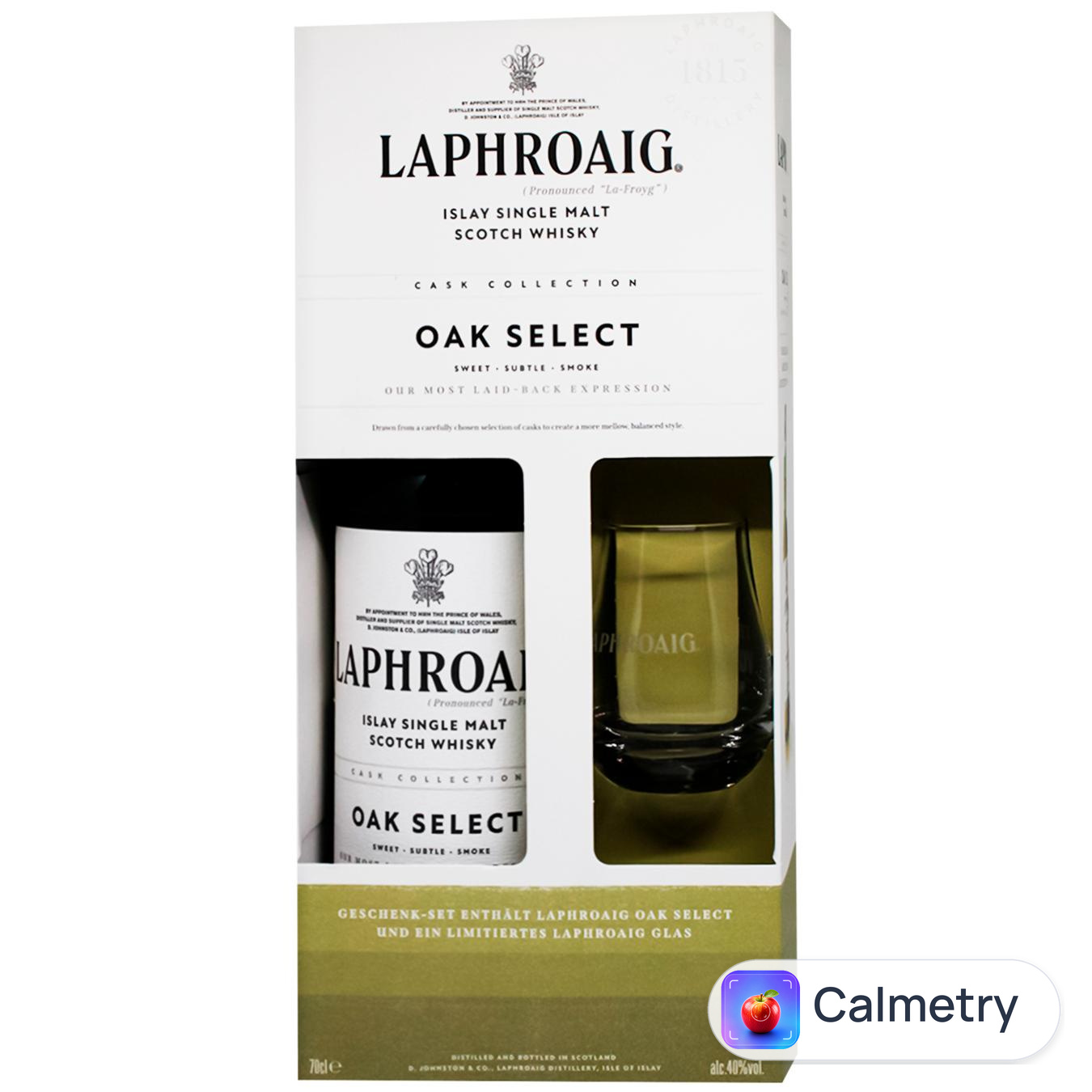 Віскі Laphroaig Oak Select 40% 0,7л + склянка