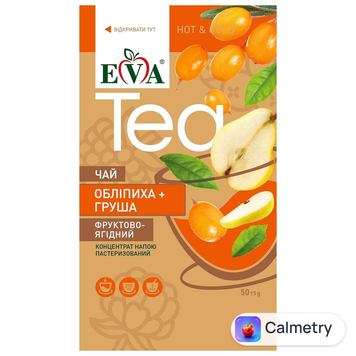Чай концентрований Eva Обліпиха + груша 50г