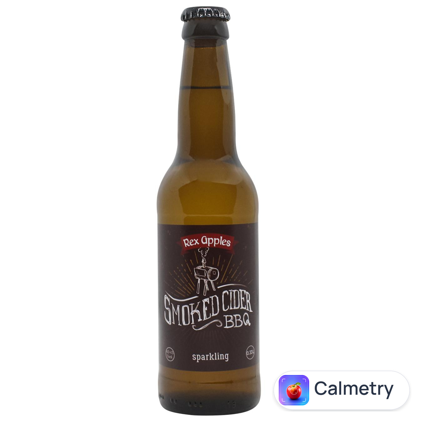 Сидр Rex Apples Smoked яблучний газований сухий 4-4,5% 0,33л