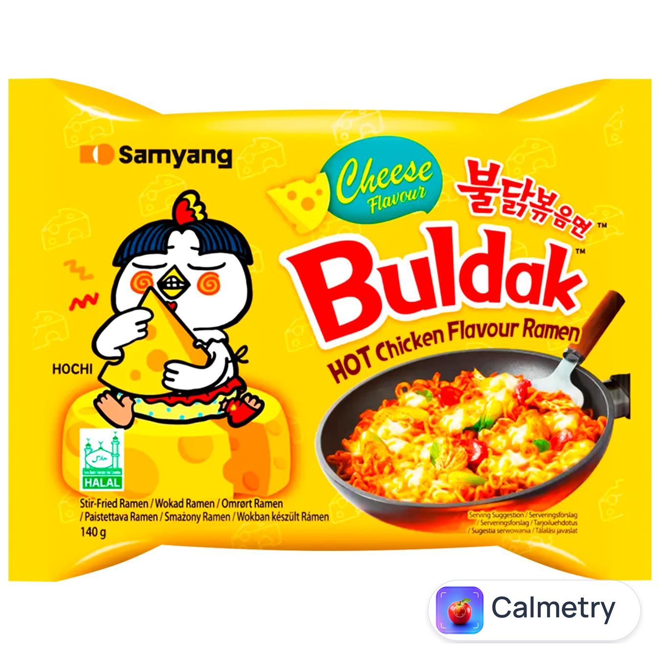 Локшина Samyang Рамен гостра з сиром 130г — фото продукту
