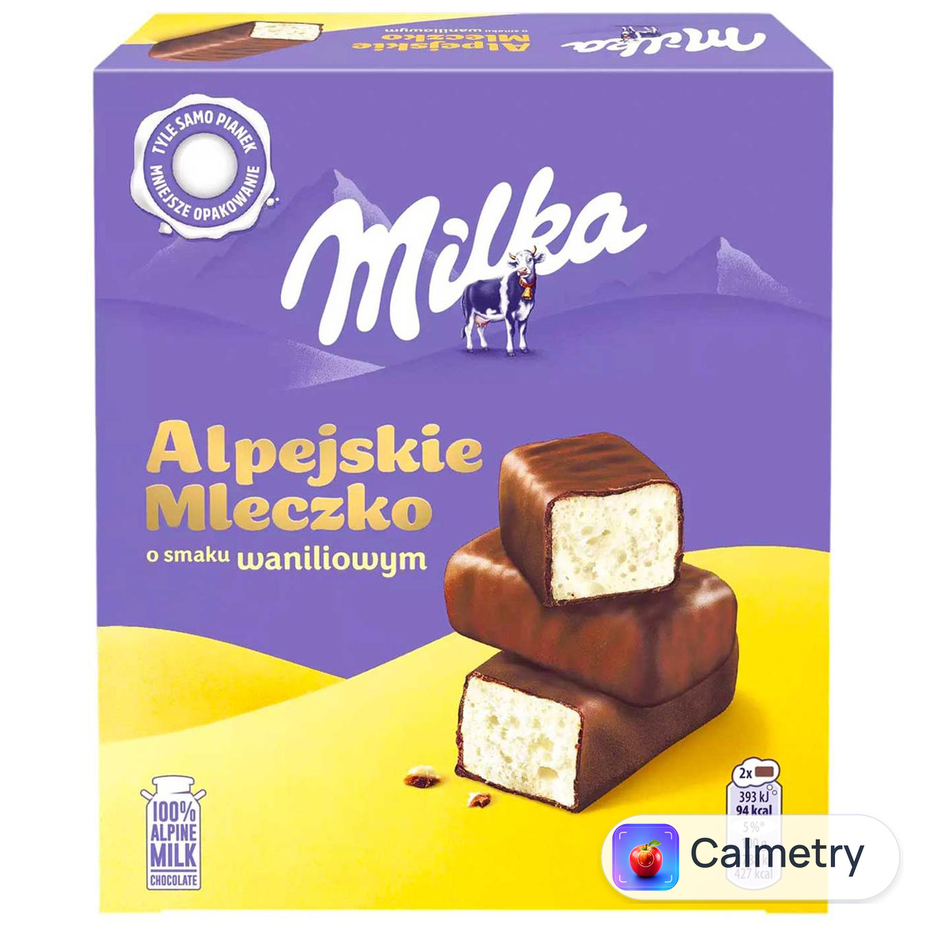 Цукерки Milka Alpejskie Mleczko зі смаком ванілі 330г