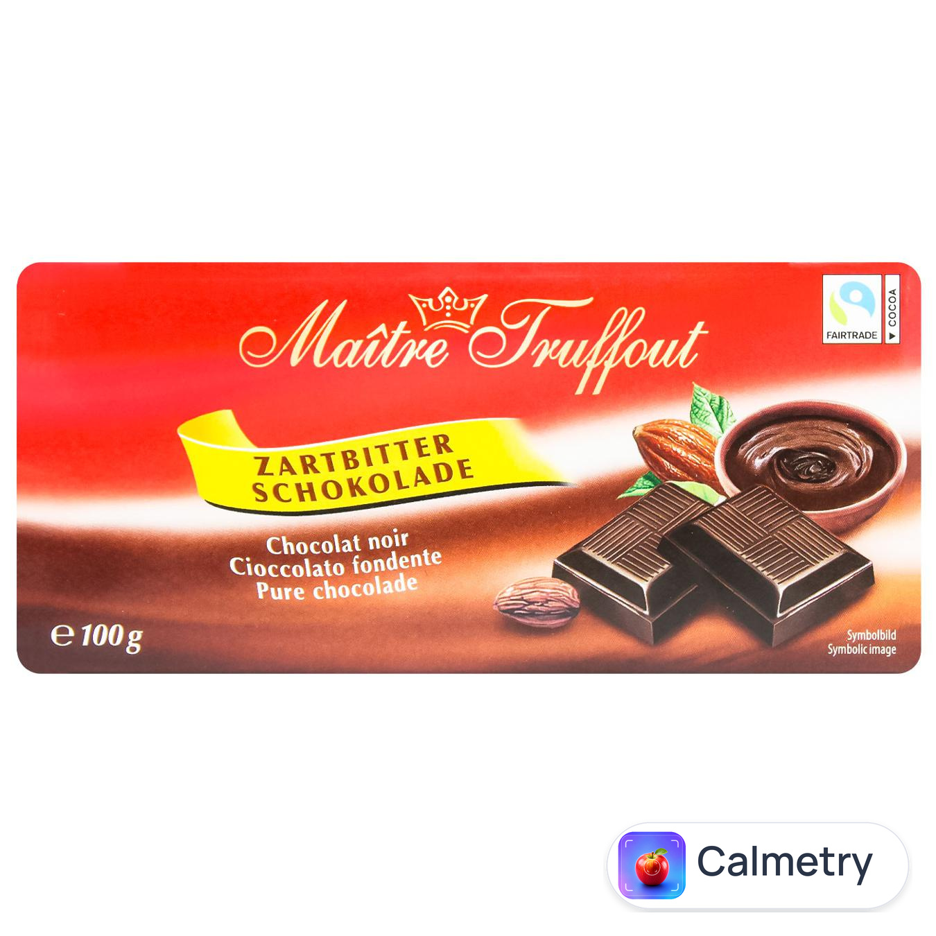 Шоколад чорний Maitre Truffout 100г