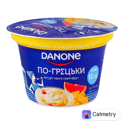 Йогурт Danone По-грецьки манго-грейпфрут 3,5% стакан, 150г
