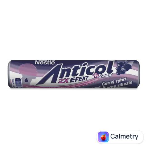 Цукерки Anticol смак ментол-чорна смород з цинком