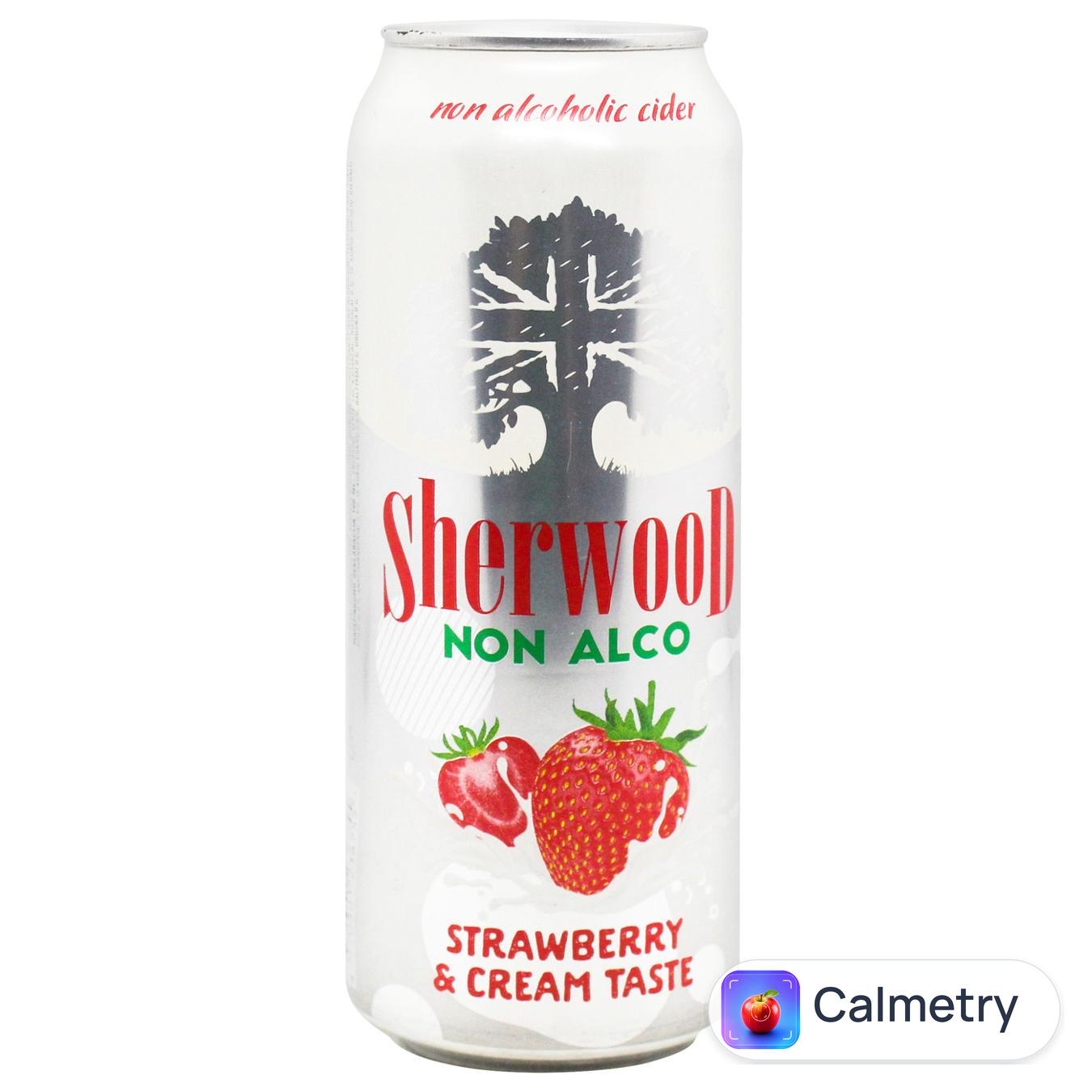 Сидр Sherwood Полуниця-Вершки безалкогольний 0,5л