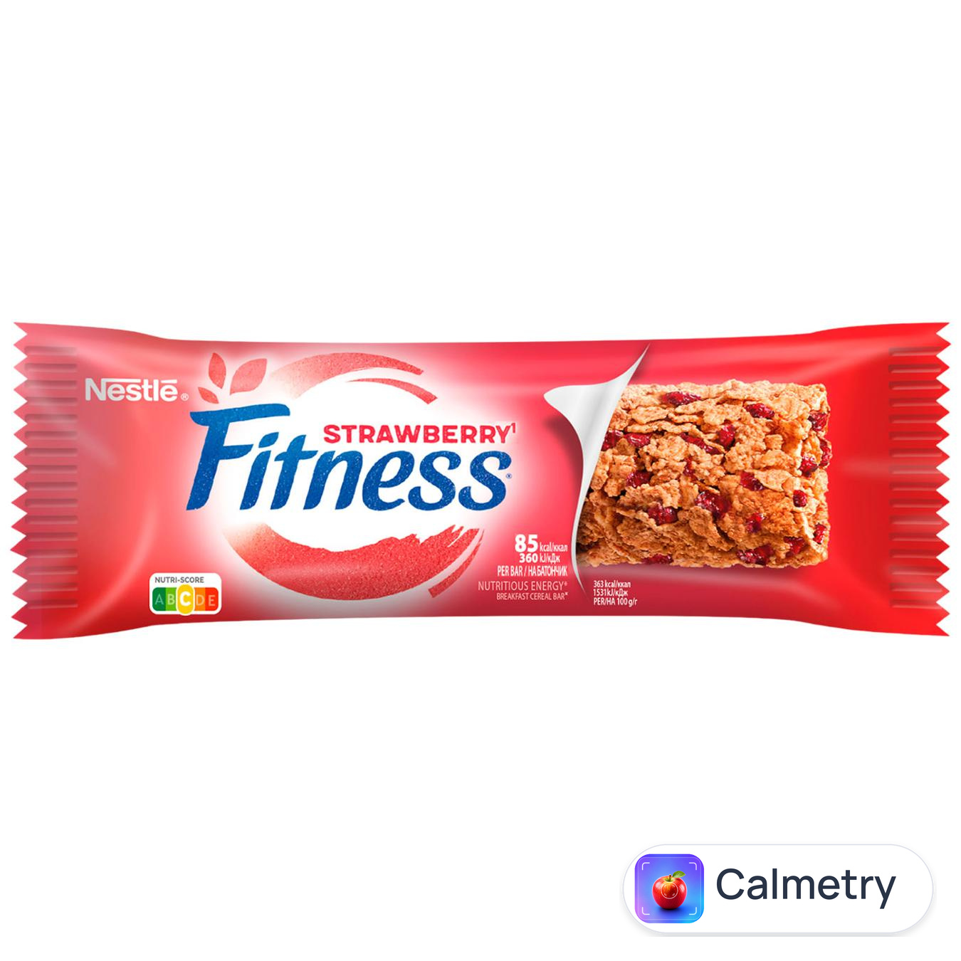 Батончик NESTLÉ® FITNESS® злаковий з полуницею 23,5г — фото продукту