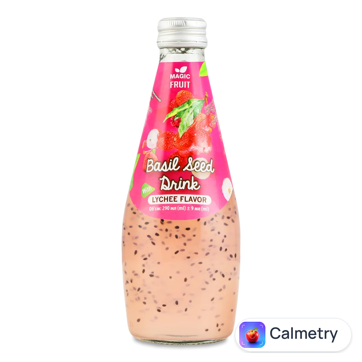 Напій Magic Fruit зі смаком лічі з насінням базиліку 0,29л