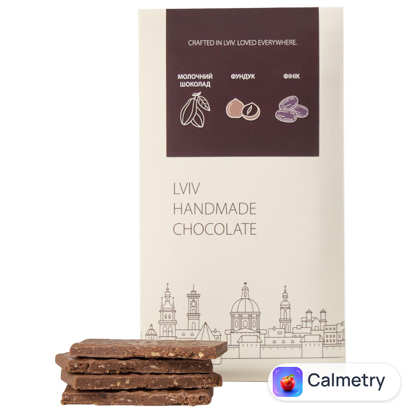 Шоколад молочний Lviv Handmade Chocolate з горіховою начинкою 78г