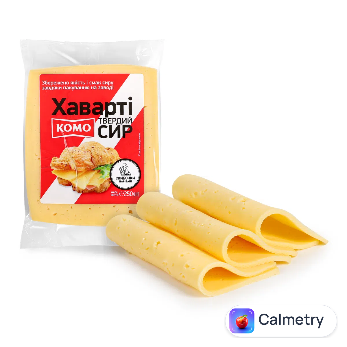 Сир «Комо» «Хаварті» 55% слайси