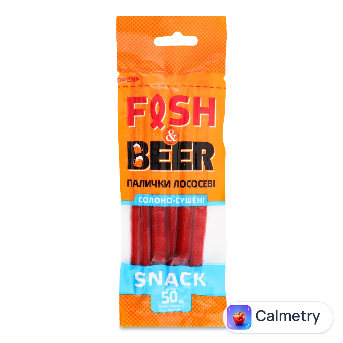 Палички лососеві Fish&Beer солоно-сушені 50г