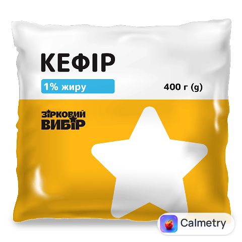 Кефір Зірковий вибір 1% п/е, 400г