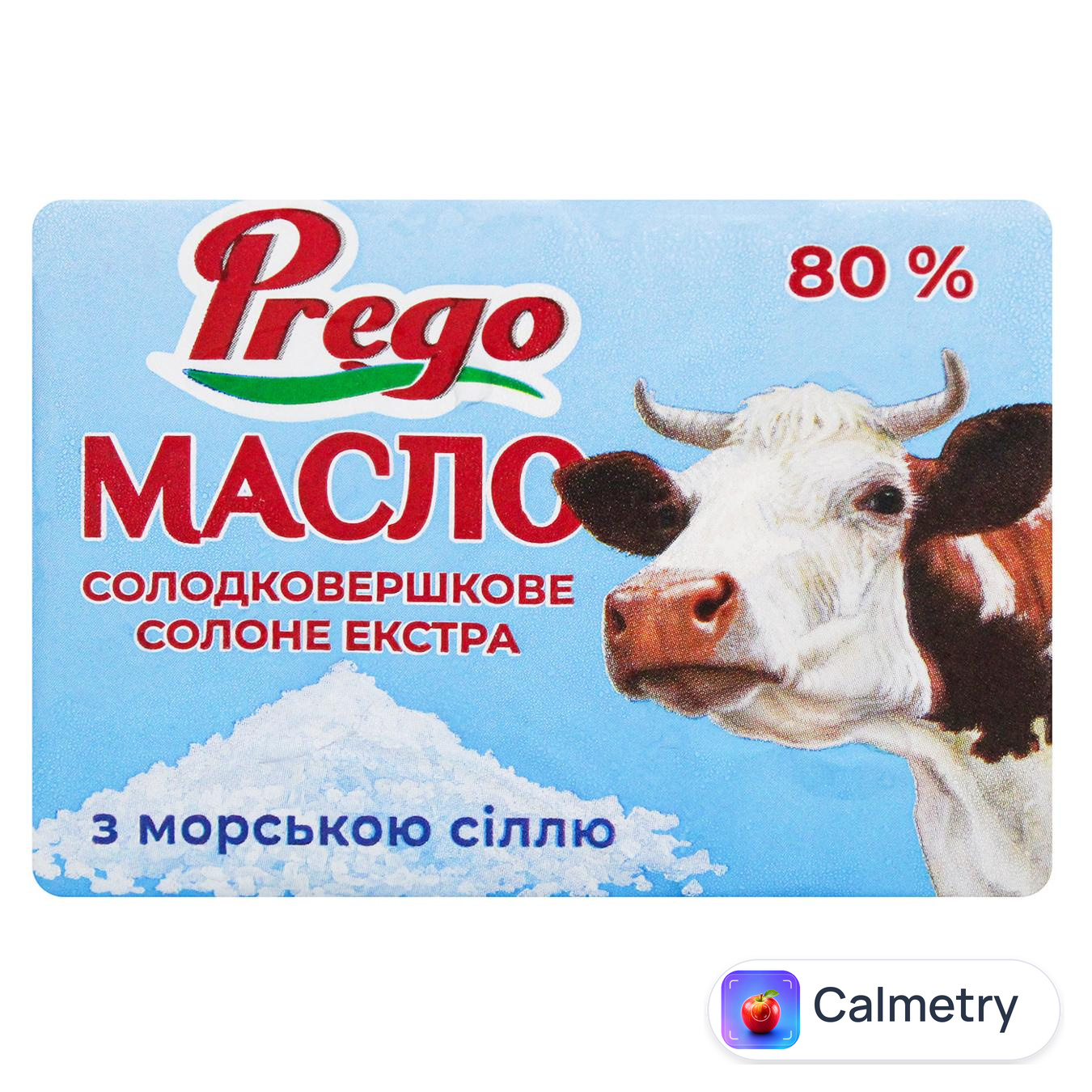 Масло Prego з морською сіллю солодковершкове 80% 180г — фото продукту