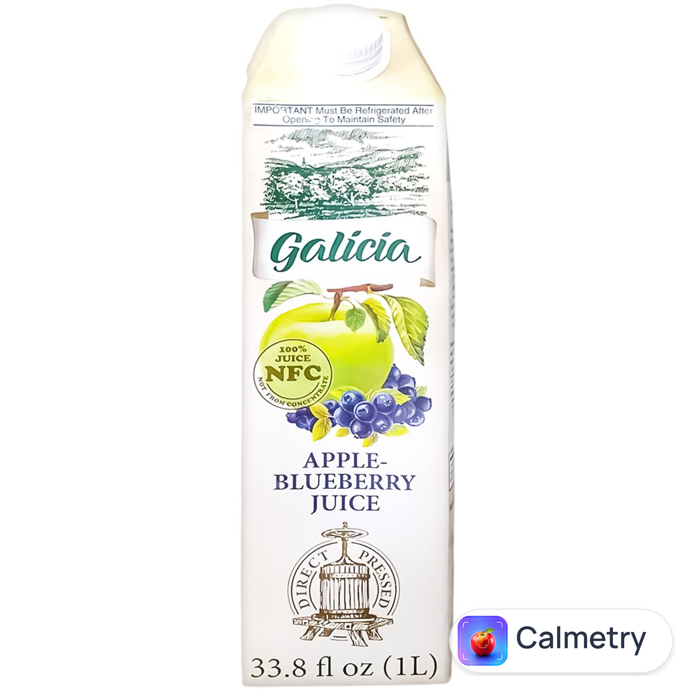 Сік Galicia яблучно-чорничний 1л