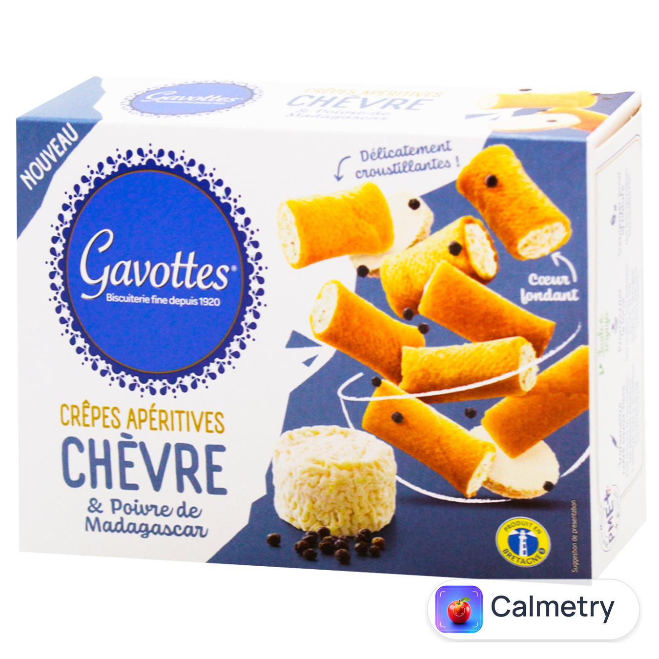 Печиво Gavottes з козячим сиром та мадагаскарським перцем міні 80г