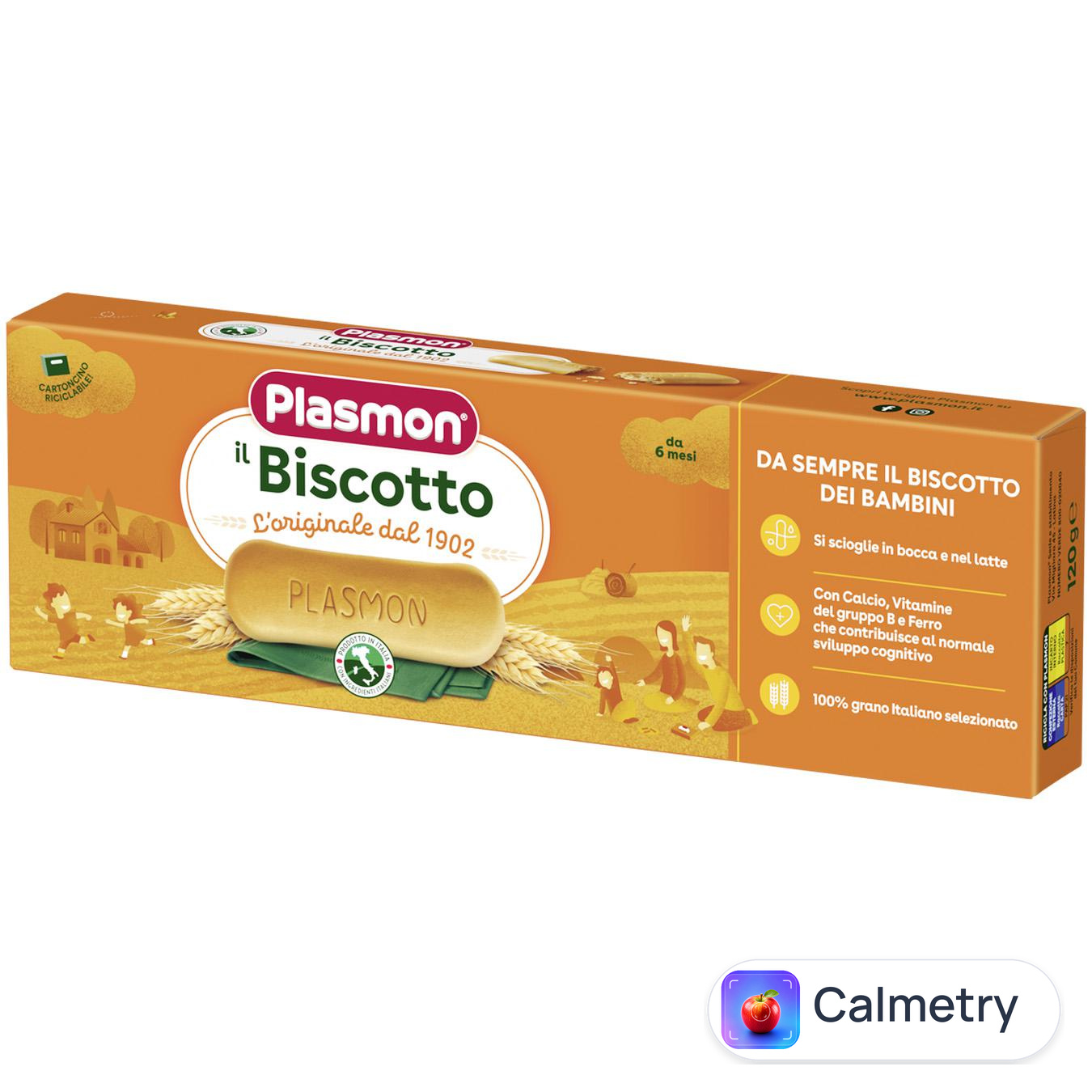 Печиво Plasmon розчинне для дітей з 6-ти місяців 120г