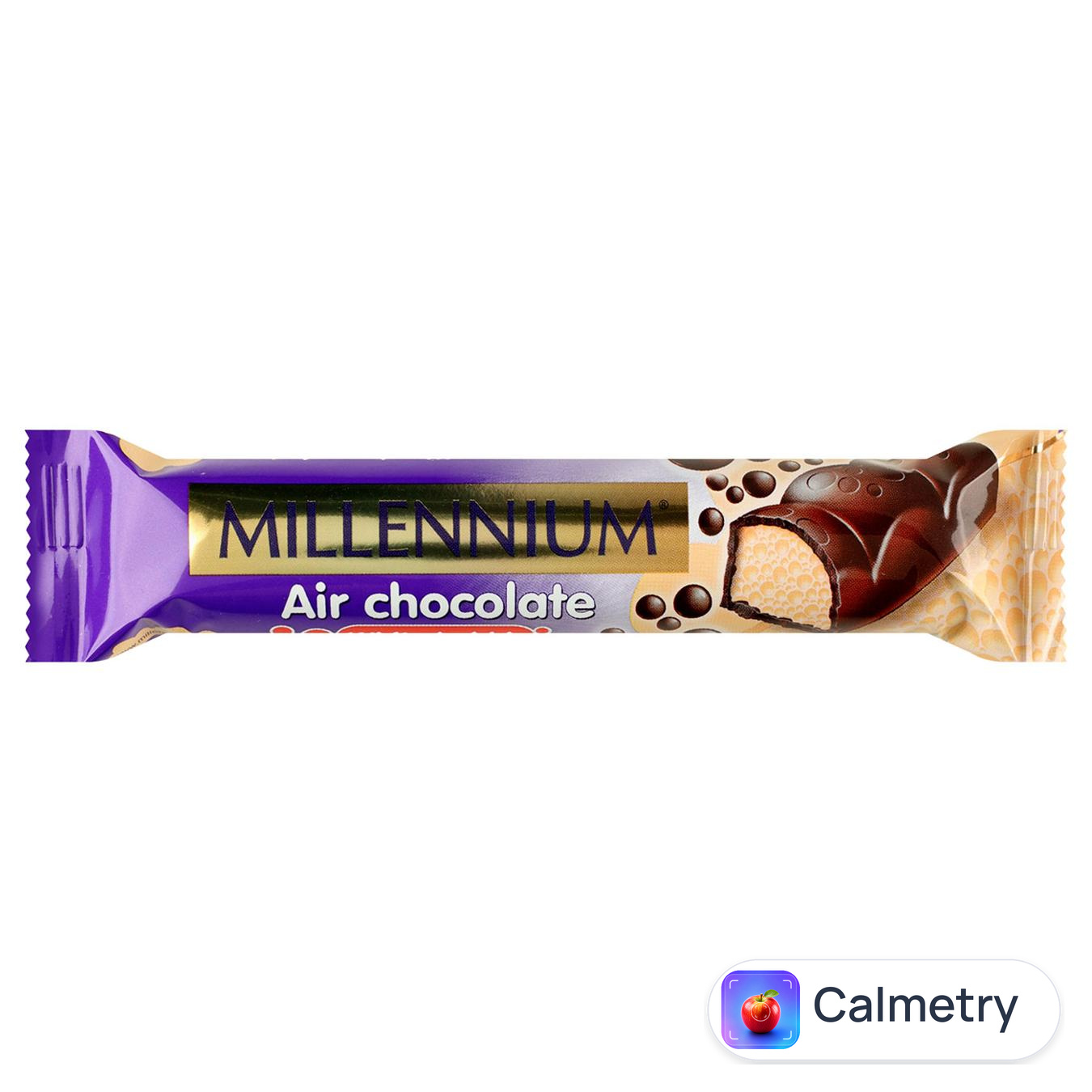 Шоколад білий Millennium пористий у молочному шоколаді 32г — фото продукту
