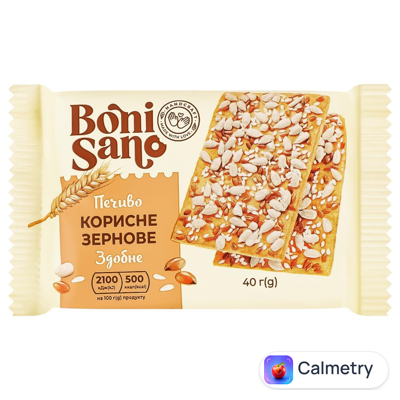 Печиво BoniSano Корисне зернове здобне 40г