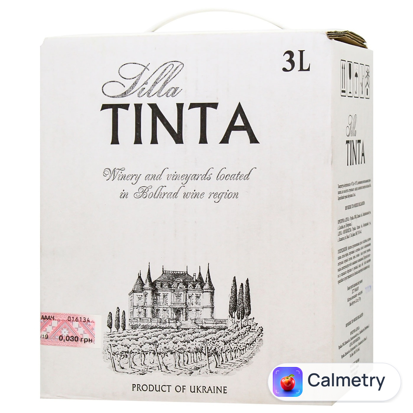 Вино Villa Tinta червоне напівсолодке 10-12% 3л