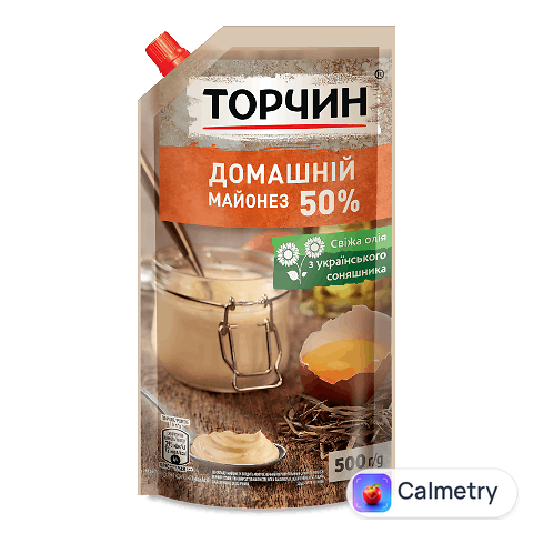 Майонез Торчин Домашній 50% д/п, 500г
