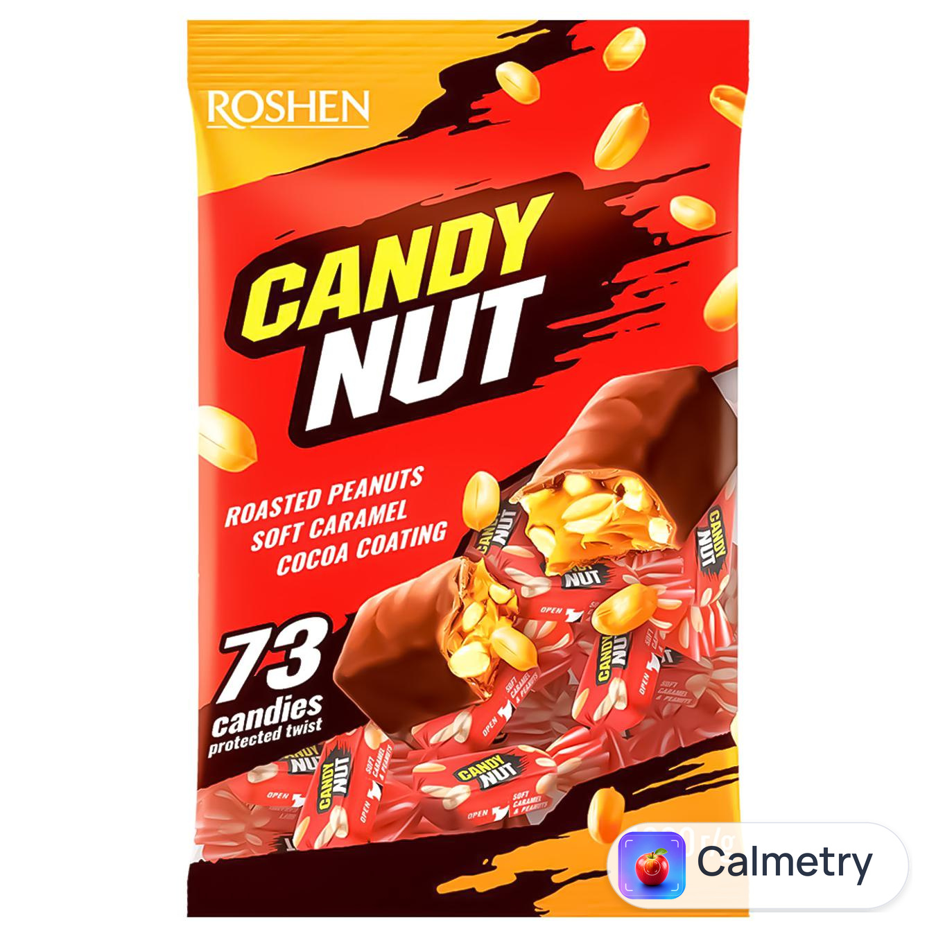 Цукерки Roshen Candy Nut карамель з арахісом 1кг