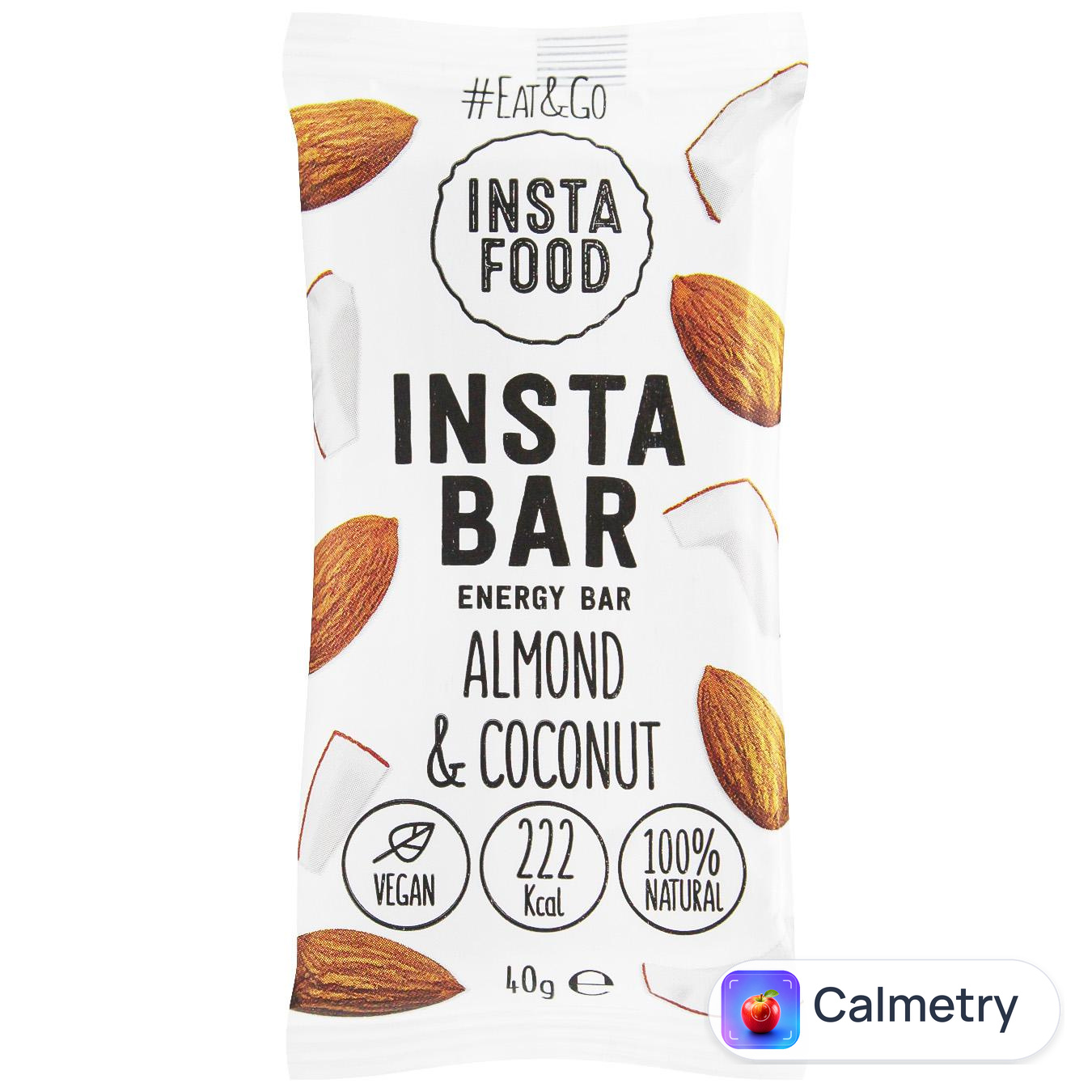 Батончик енергетичний Insta Food мигдаль кокос 40г